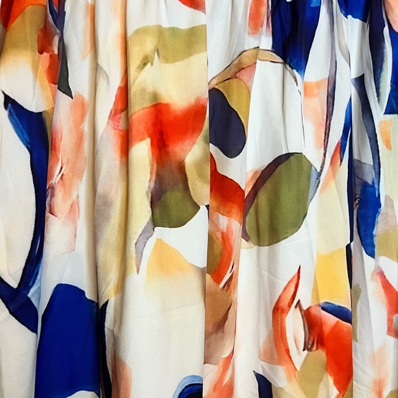 Colorful Abstract Print Women's Dress - Picture 2 of 9